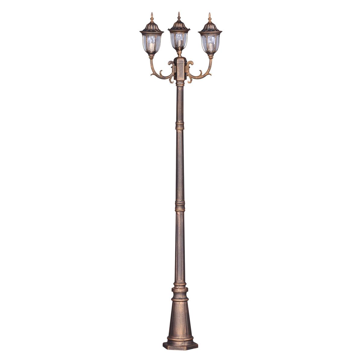 Lampa ogrodowa stojąca K-7007A2/3N / VASCO 60x235x27 cm do ogrodu czarny/złoty nr. 1