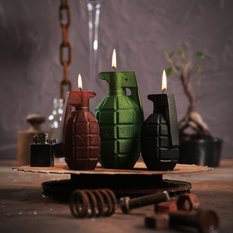 Świeca Grenade  Dark Green Big - Miniaturka zdjęcia nr 4