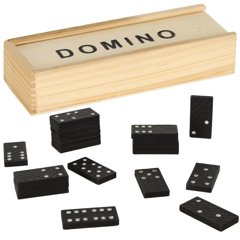 Domino drewniane klocki gra rodzinna + pudełko zabawka dla dziecka nr. 5