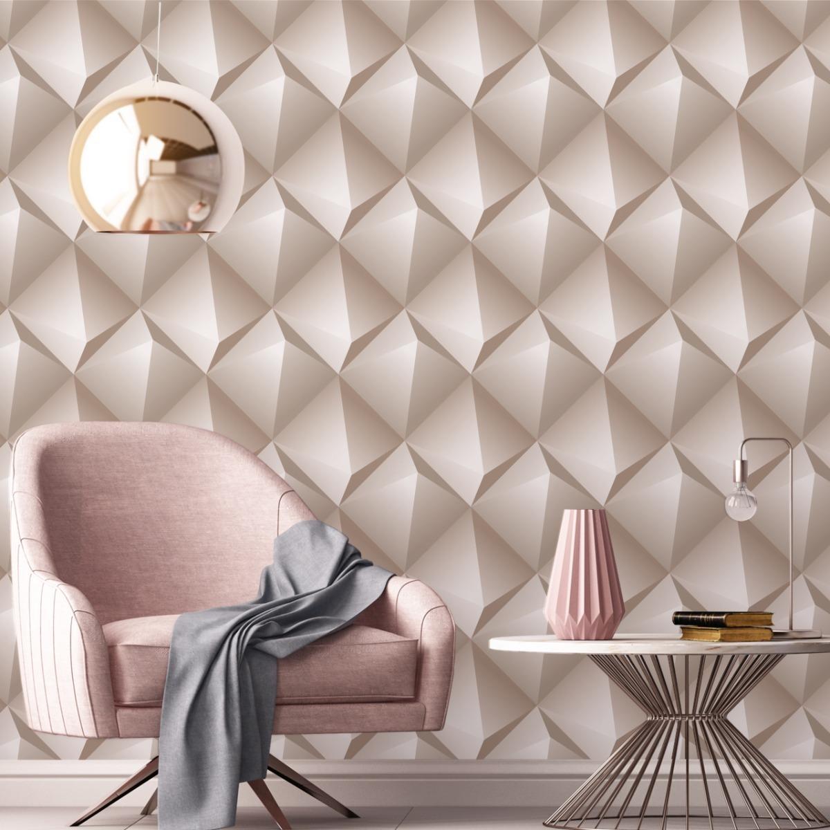 Tapeta Do Salonu Abstrakcyjny Wzór GEOMETRYCZNY  nr. 7