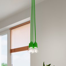 Lampa wisząca DIEGO 1 zielony 90x9x9cm nowoczesna lampa wisząca E27 do salonu - Miniaturka zdjęcia nr 11