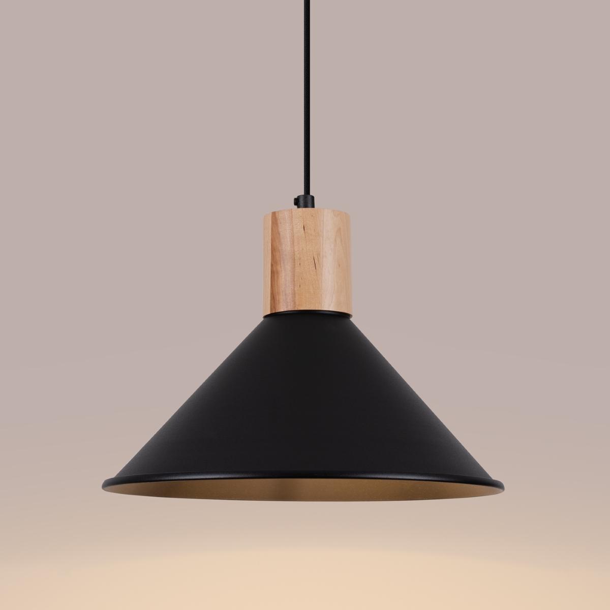 Lampa wisząca JAGA czarna 120x30x30cm nowoczesna E27 do salonu nr. 7