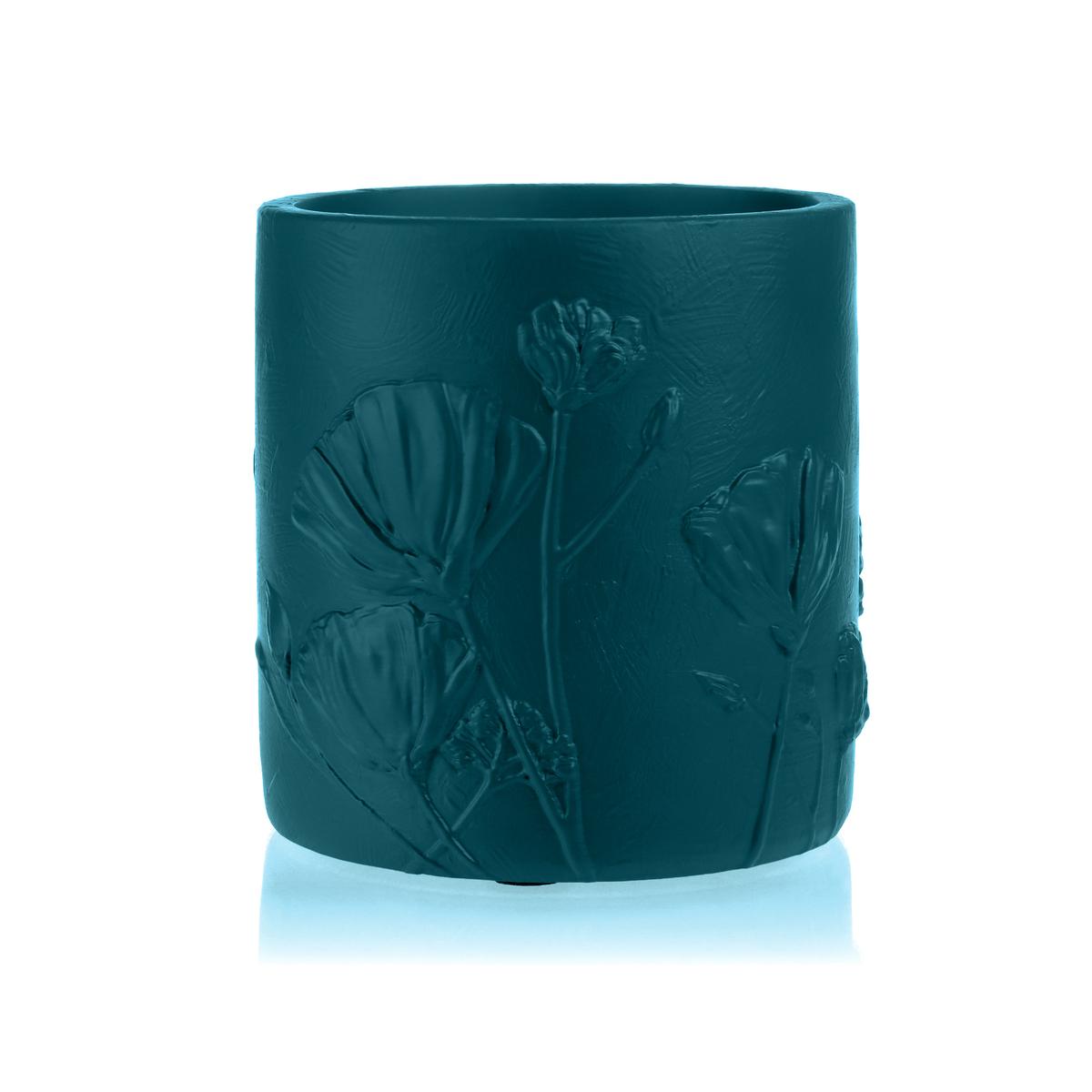 Donica Flower Deco Dark Turquoise Poli 13 cm nr. 4