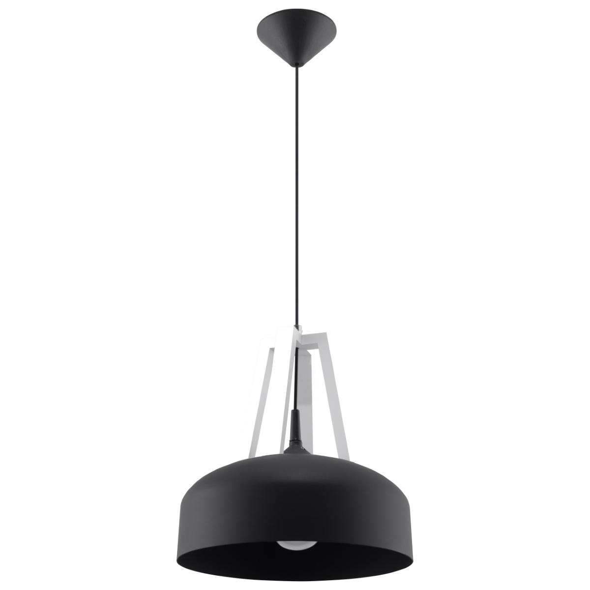 Lampa wisząca CASCO czarna/biała 85x30x30cm nowoczesna E27 do salonu nr. 1