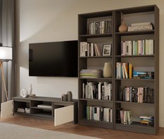 Regał Onyx 182x60x30 cm do sypialni salonu biura antracyt - Miniaturka zdjęcia nr 8