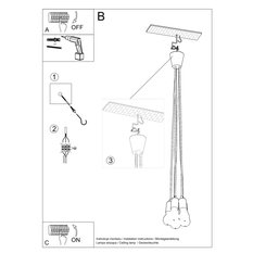 Lampa wisząca DIEGO 5 zielony 90x25x25cm nowoczesna E27 do salonu - Miniaturka zdjęcia nr 8