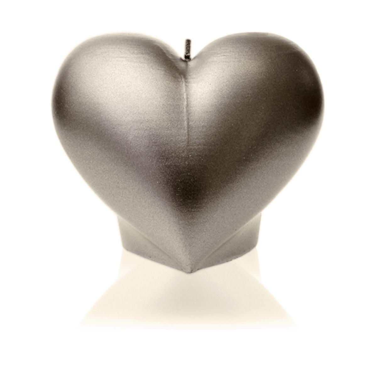 Świeca Heart Smooth Brass nr. 2