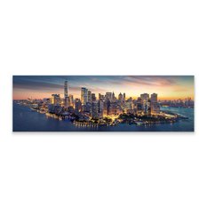 Obraz Na Płótnie Canvas Do Biura MANHATTAN NY Panorama 145x45cm - Miniaturka zdjęcia nr 2