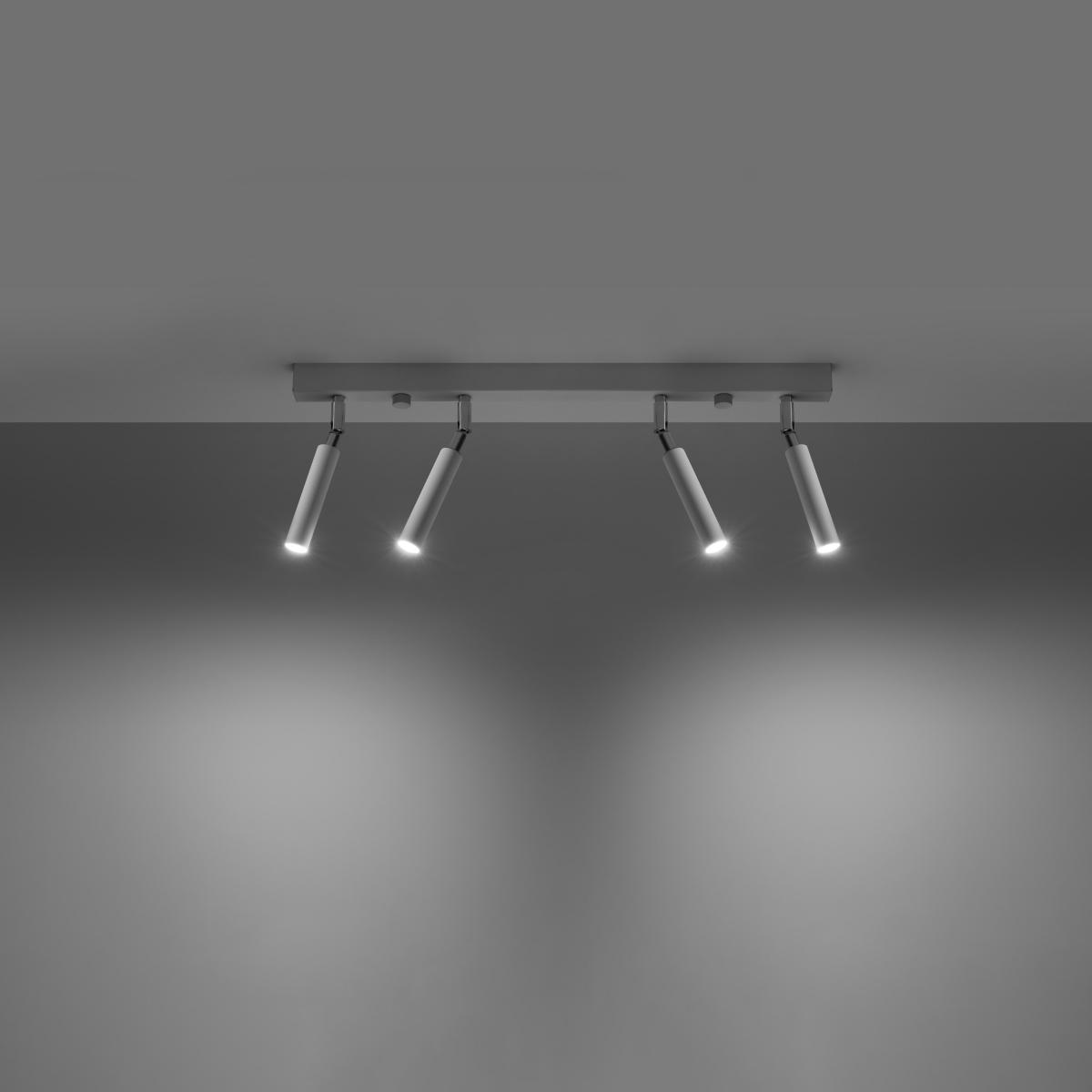 Plafon EYETECH 4 biały 20x3x60cm nowoczesna lampa G9 do salonu nr. 3