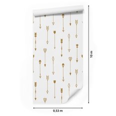Tapeta Fizelinowa Beżowe Plemienne STRZAŁY Boho  - Miniaturka zdjęcia nr 2