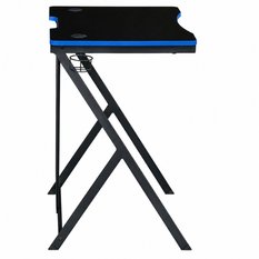 Biurko gamer gamingowe VEKTOR 80x50x75 cm czarne z uchwytem na kubek i słuchawki - Miniaturka zdjęcia nr 6