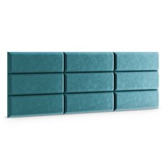 Panele tapicerowane 60x20 cm na ścianę magic velvet morski - Miniaturka zdjęcia nr 3