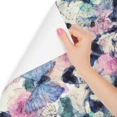 Tapeta ścienna do pokoju dziecka w kolorowe motyle  - Miniaturka zdjęcia nr 3