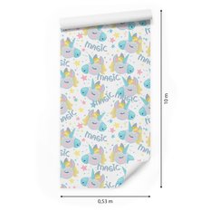 Tapeta dla dzieci – Magiczne śpiące jednorożce  - Miniaturka zdjęcia nr 2