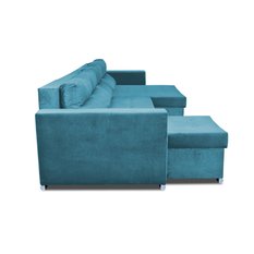 Narożnik Varius BIG 297x74x140 cm kształt U z funkcją spania i przechowywania do salonu Royal morski - Miniaturka zdjęcia nr 3