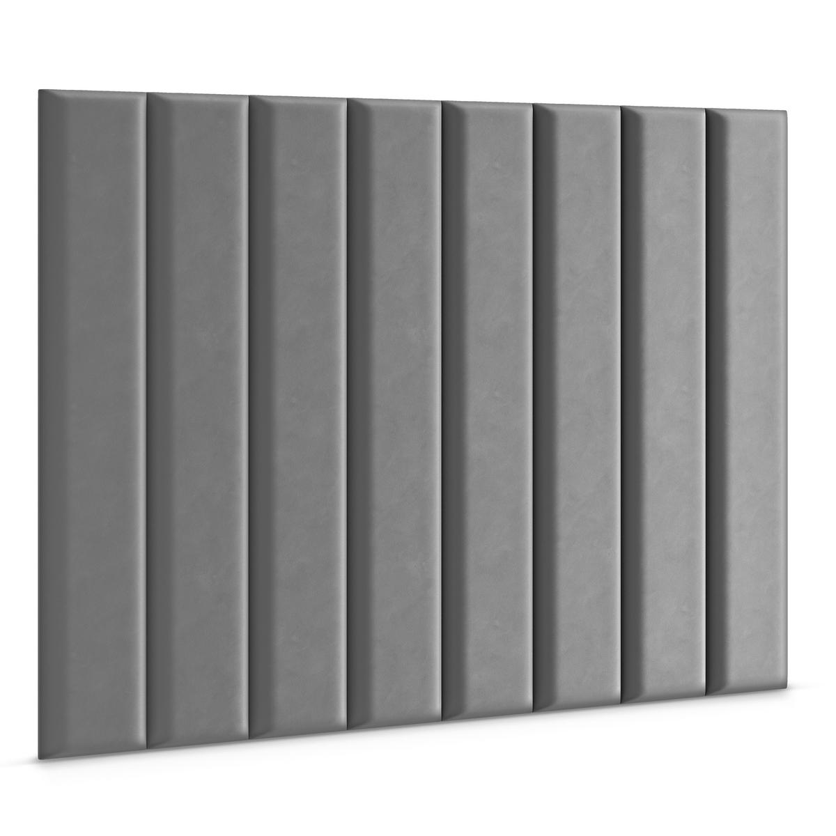 Panele tapicerowane 100x20 na ścianę wezgłowie szary nr. 3