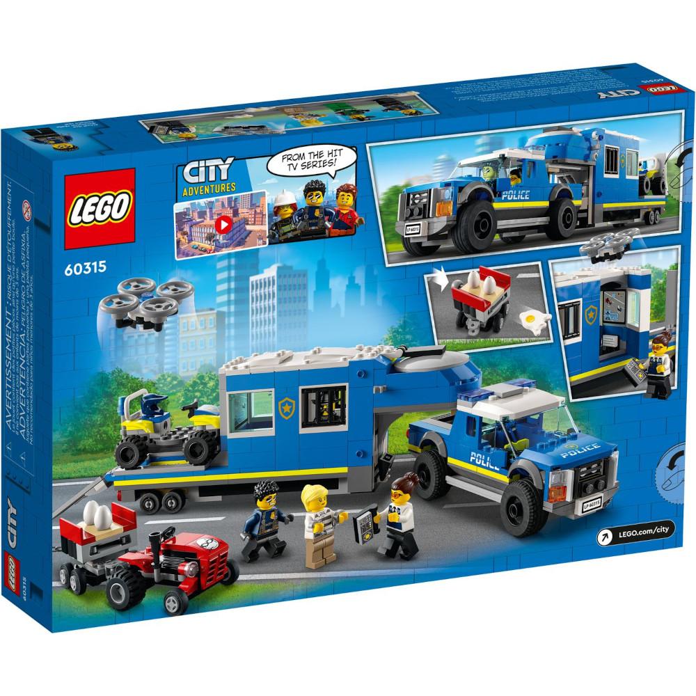 Zestaw klocków lego city duży mobilne centrum dowodzenia policji 60315 dla dziecka nr. 4