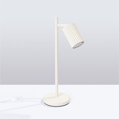 Lampa biurkowa Karbon 43x19.5x14.5cm do sypialni salonu beżowa - Miniaturka zdjęcia nr 2