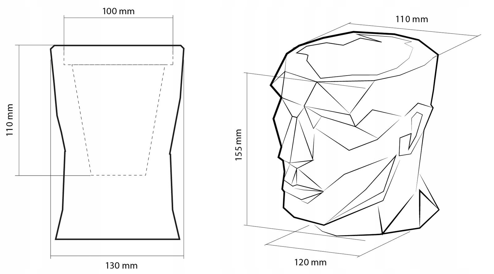 Doniczka betonowa Apollo 10 cm | Biały Mat nr. 5