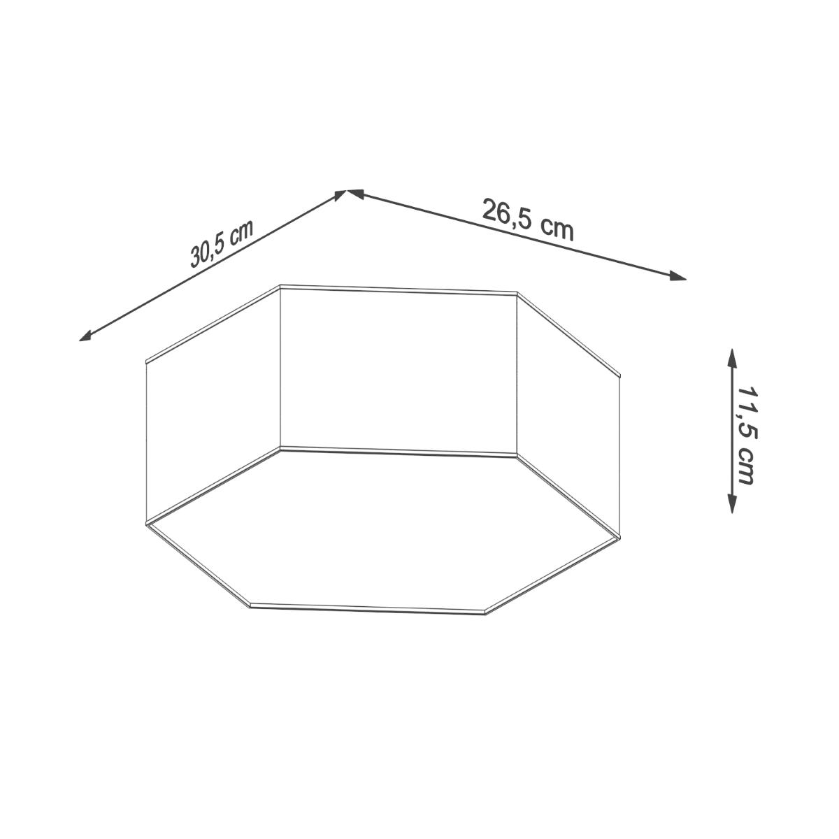 Plafon SUNDE 11 biały 11.5x26.5x30.5cm nowoczesna lampa E27 do salonu nr. 7