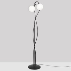 Lampa podłogowa K-5353 NELA 30x155x30 cm do salonu lub pokoju czarny/biały - Miniaturka zdjęcia nr 1