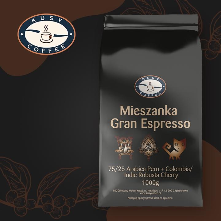 Kawa Ziarnista Gran Espresso Świeżo Palona 1KG nr. 2