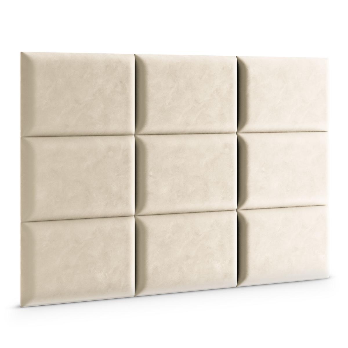 Panele tapicerowane  50x40 cm na ścianę magic velvet kremowy nr. 3