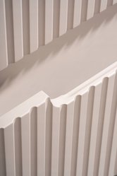 Szafka łazienkowa NOVA 50 cm z umywalką wisząca ryflowane szuflady kaszmir - Miniaturka zdjęcia nr 13