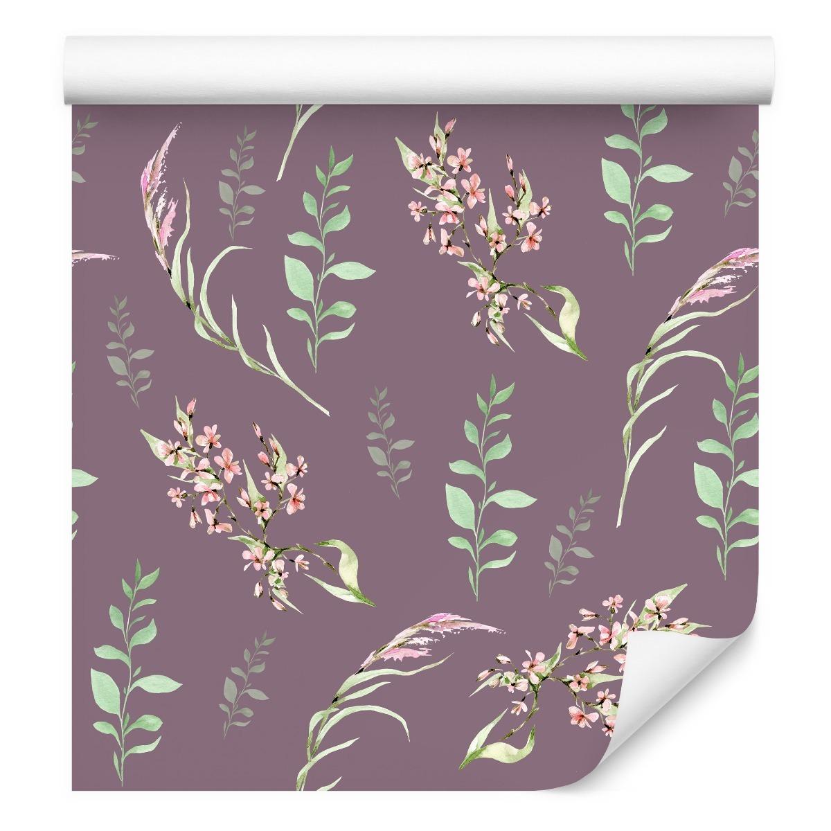 Tapeta KWIATY Polne Liście Styl Boho Ozdoba Natura  nr. 7