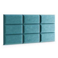Panele tapicerowane 60x30 na ścianę magic velvet morski - Miniaturka zdjęcia nr 3