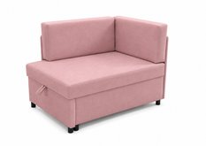 Sofa dla dzieci Viluś 106x75x80 cm narożnik jednoosobowy do pokoju z funkcją spania i przechowywania różowy - Miniaturka zdjęcia nr 7