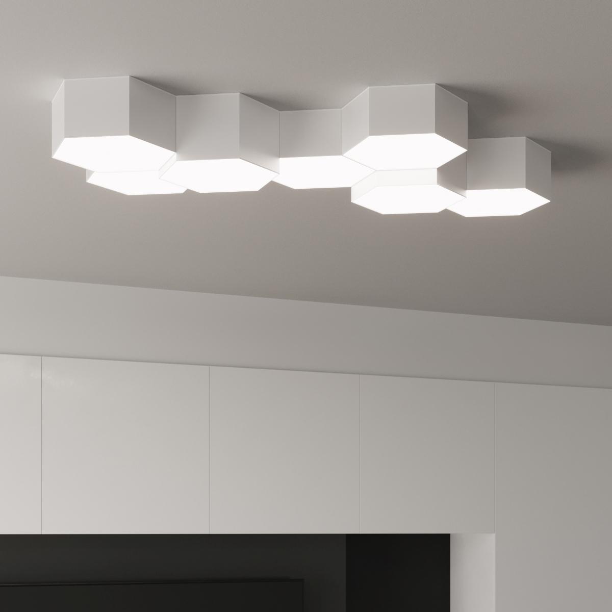 Plafon SUNDE 11 biały 11.5x26.5x30.5cm nowoczesna lampa E27 do salonu nr. 11