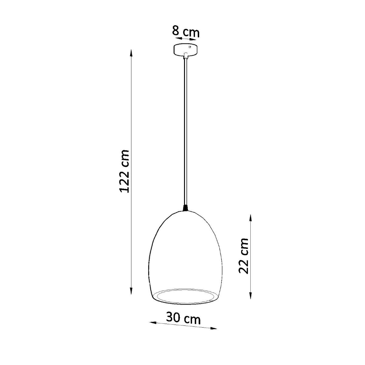 Lampa wisząca ceramiczna FLAWIUSZ 122x30x30cm nowoczesna E27 do salonu nr. 4