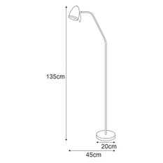 Lampa podłogowa K-MT-201 KAJTEK I 45x135x20 cm do salonu lub pokoju turkusowy - Miniaturka zdjęcia nr 2