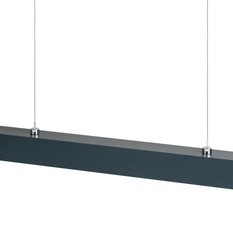 Lampa wisząca 116x6x150 cm LED z metalu wymienny LED antracytowa 2900K do salonu - Miniaturka zdjęcia nr 3