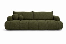 Kanapa z funkcją spania Mediolan 250x112x90 cm LOOP rozkładana trzyosobowa zieleń - Miniaturka zdjęcia nr 3