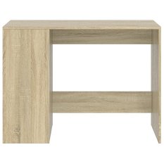  Biurko 102x50x75cm z praktycznymi półkami dąb sonoma do biura gabinetu lub pokoju - Miniaturka zdjęcia nr 4