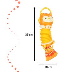 Harmonia akordeon zabawka sensoryczna dla dzieci sowa pomarańczowa - Miniaturka zdjęcia nr 3