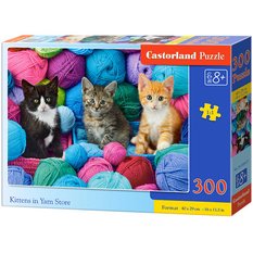 CASTORLAND Puzzle układanka 300 elementów Kittens in Yarn Store - Kotki w kłębach wełny 8+ - Miniaturka zdjęcia nr 3