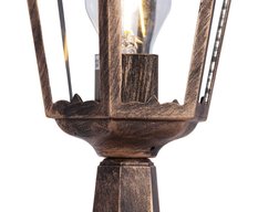 Lampa ogrodowa stojąca K-5006S / LOZANA 22x51x16 cm do ogrodu czarny/złoty - Miniaturka zdjęcia nr 2