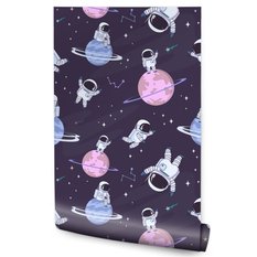 Tapeta Ścienna ASTRONAUCI Gwiazdy Planety Kosmos 53x1000  - Miniaturka zdjęcia nr 1