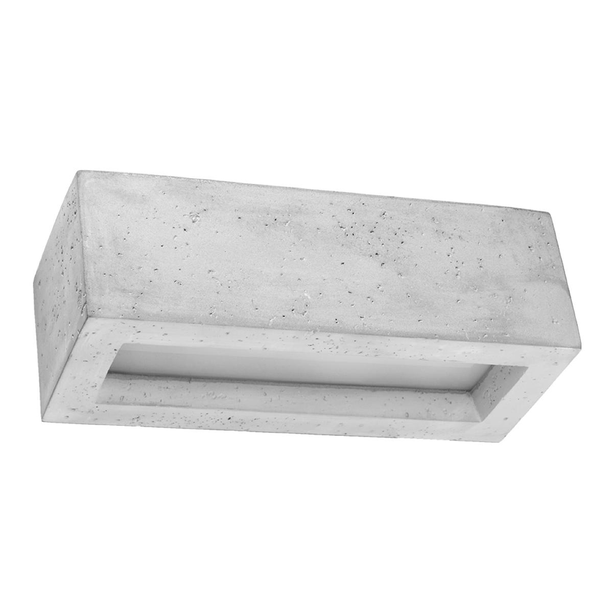 Kinkiet VEGA 30 beton 10x12x30cm E27 nowoczesny do salonu nr. 1