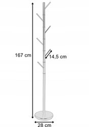 Wieszak stojący Niko biały - Miniaturka zdjęcia nr 3