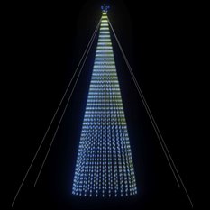 Stożkowa choinka z lampek, 1544 niebieskich LED, 500 cm - Miniaturka zdjęcia nr 3