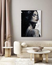 Obraz Na Płótnie Zmysłowy PORTRET Kobiety Abstrakcja Styl Glamour 80x120cm - Miniaturka zdjęcia nr 5