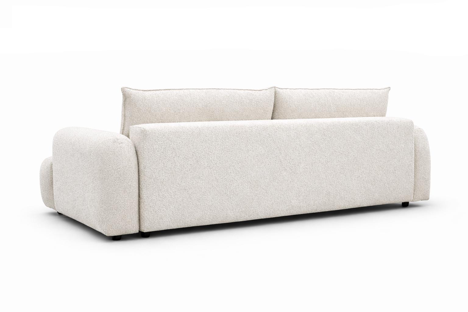 Kanapa rozkładana trzyosobowa Mediolan 250x112x90 cm LOOP 01 sofa z funkcją spania ivory nr. 8
