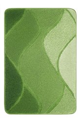 Dywanik łazienkowy zielony 70x120 cm wysokie runo Kleine Wolke Fiona do łazienki