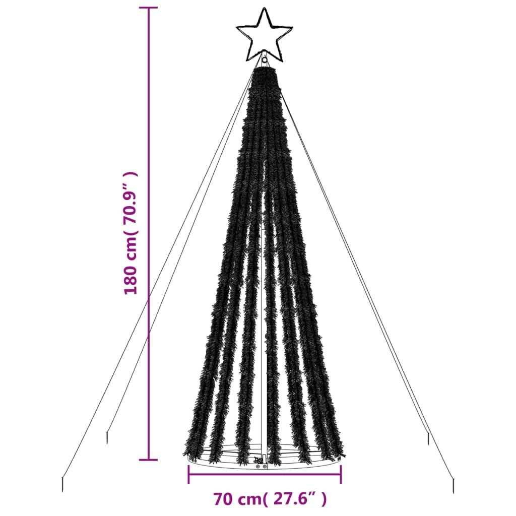 Stożkowa choinka z lampek, 275 zimnych białych LED, 180 cm nr. 11