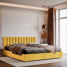 Panele tapicerowane 100x20 na ścianę magic velvet żółty - Miniaturka zdjęcia nr 5