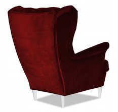 Fotel Uszak BORDO WIŚNIA KRYSZTAŁKI SWAROVSKIEGO - Miniaturka zdjęcia nr 3